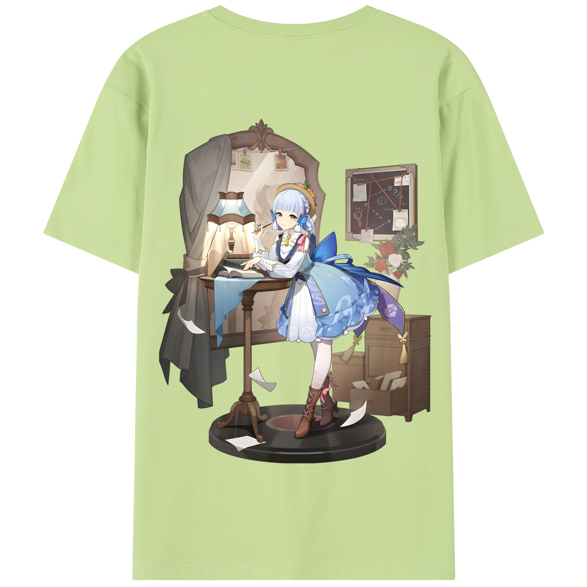 げんし神 神里綾華 神宮寺レン genshin Kamimiya Ren 綿100％半袖Tシャツ（背面プリント）